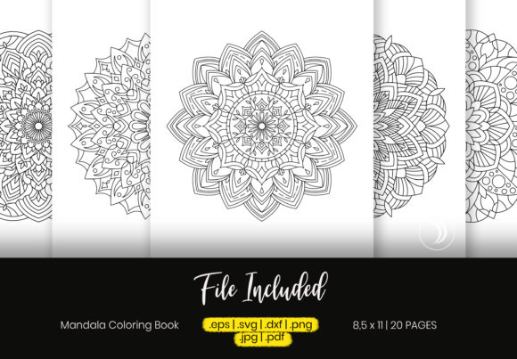 A Crafter's Review of the Mandala Coloring Book Bundle Vol 01 Graphics