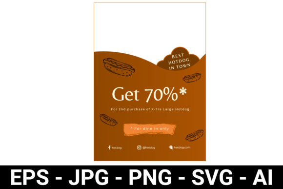 A Culinary Discount Flyer Graphic Template for Modern Marketing