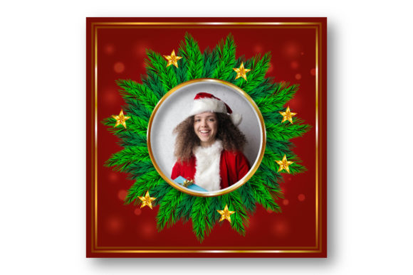 A Graphic Designer Reviews Christmas Photo Frame with Leaf Border
