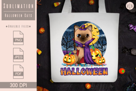 A Halloween Cats Graphics Kit for Crafts & Seasonal Branding