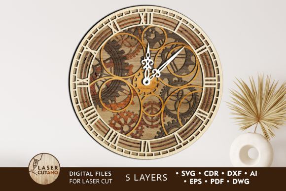 A Layered Clock Design Review for Embroidery Projects