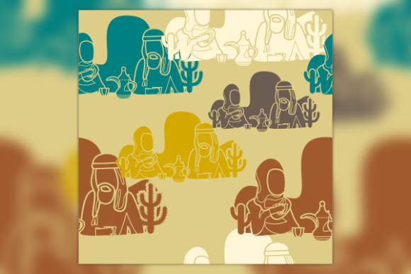 A Professional Review of Arab Coffee Couple Graphics & Patterns