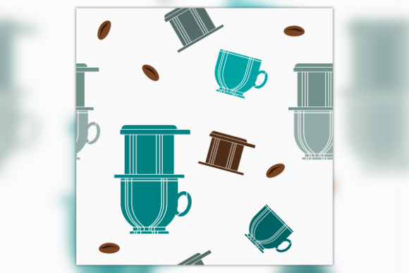 A Vietnamese Drip Coffee Graphics Pattern for Authentic Branding