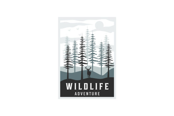 A Vintage Forest Poster for Modern Blog Graphics & Logos