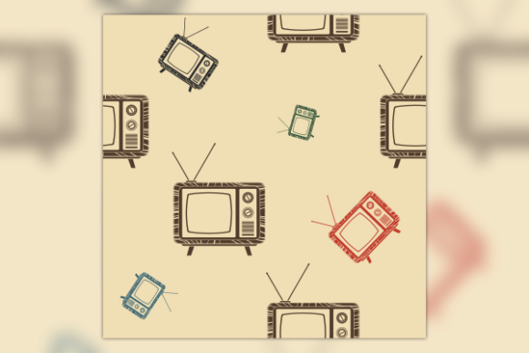 Adding Vintage Charm with the Old Classic Television Graphics Pattern