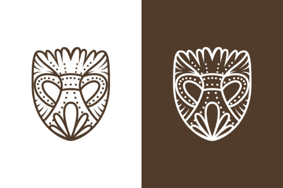 Ancient Mask Logo: A Designer's Take on Real-World Embroidery