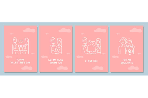 Crafting a Perfect Valentine's Day with a Linear Glyph Postcard Set