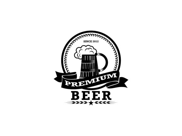 Premium Beer Vintage Badge: A Graphic Asset for Editorial Mood