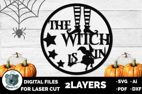 Reviewing The Witch is in SVG Halloween Laser Cutting Design