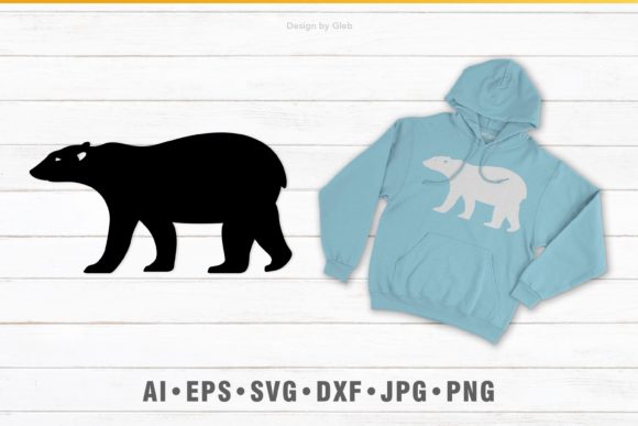 The Power of the Leaping Polar Bear for Graphics and Print Templates