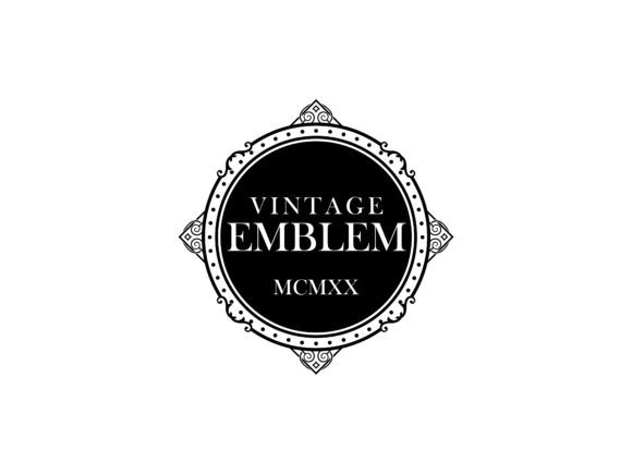 The Vintage Emblem Ornament: A Graphics Asset for Timeless Logo Design
